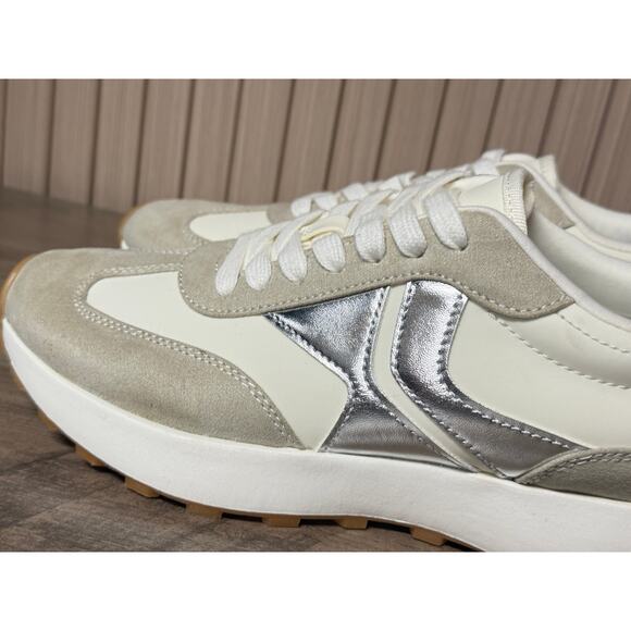 Steve Madden Women’s Kendrix Lace-Up Sneakers Taupe Size 10M - Picture 6 of 15